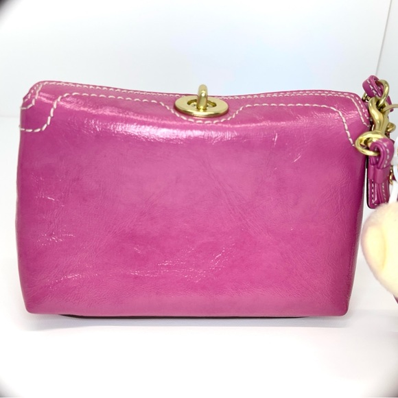 Vintage Coach Turn-lock Pink Wristlet 💓 - Picture 7 of 10